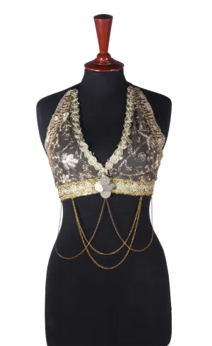 Halter Top  Gold