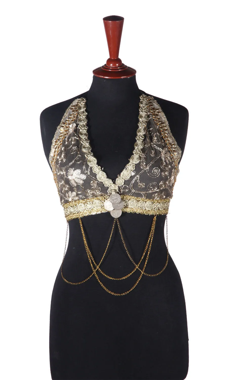 Halter Top  Gold