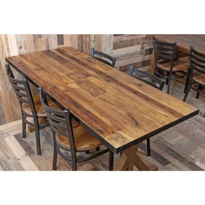Heirloum Rectangular Metal Edge Table Top Heirloum Size: 1.5" H x 24" L x 24" W