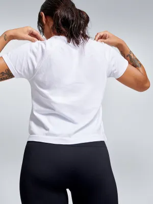 HERE TODAY Cropped Tee White