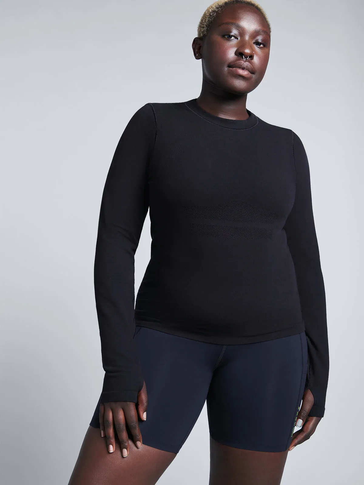 HERE TODAY Long Sleeve Tee Black