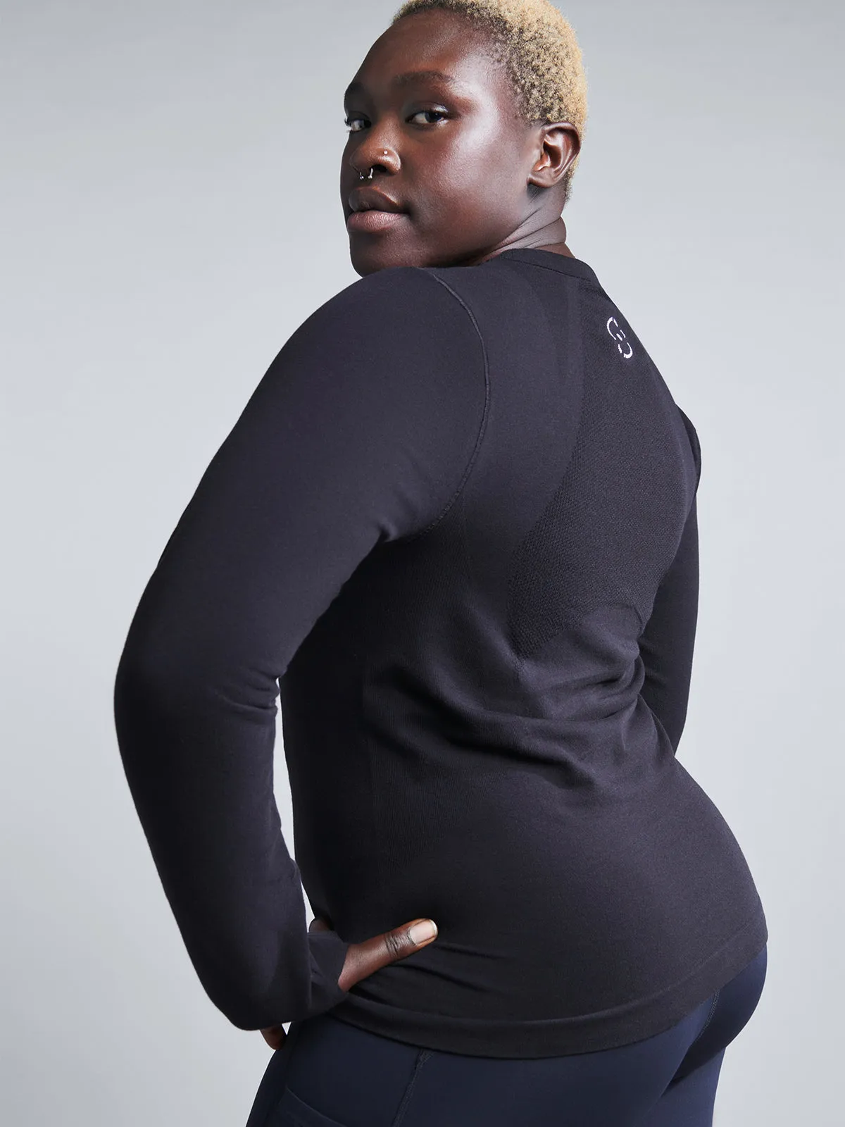 HERE TODAY Long Sleeve Tee Black