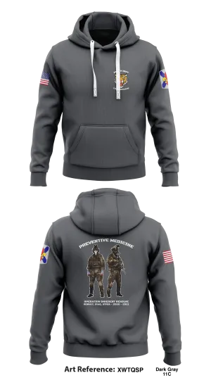 HHC 256th IBCT Store 1  Core Men's Hooded Performance Sweatshirt - XWtQSp