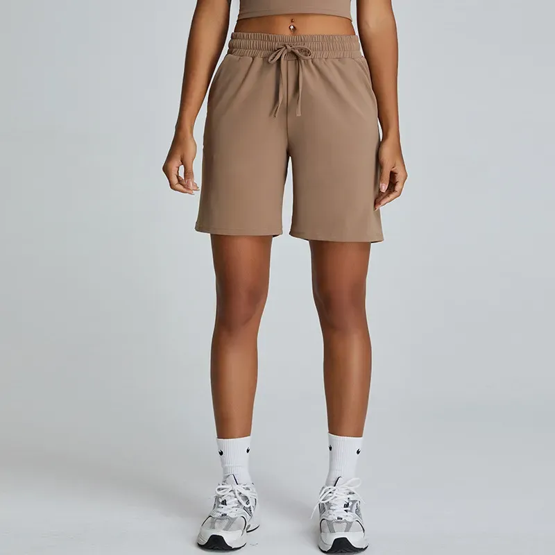 Hidden Truths  High-Rise Drawstring Bermuda Shorts