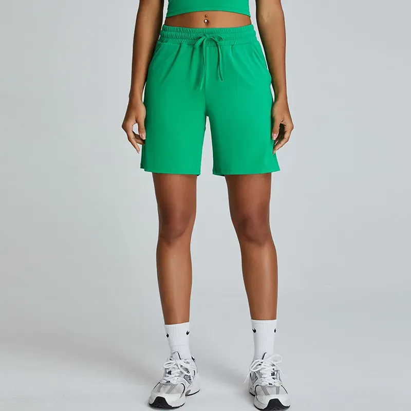 Hidden Truths  High-Rise Drawstring Bermuda Shorts