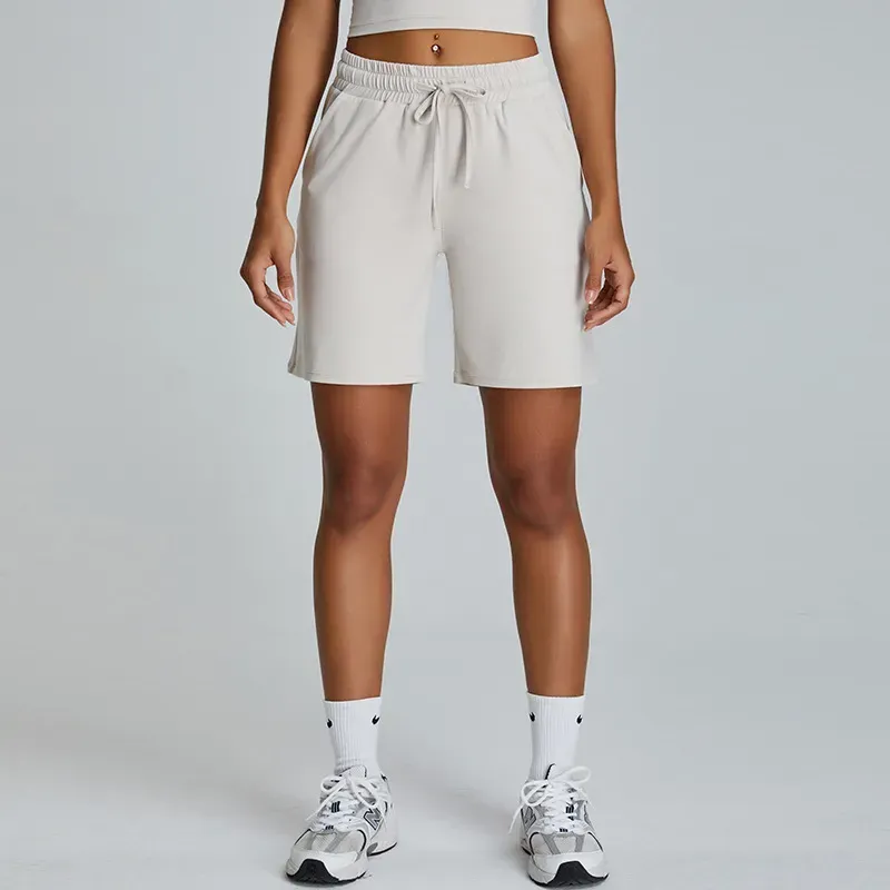 Hidden Truths  High-Rise Drawstring Bermuda Shorts