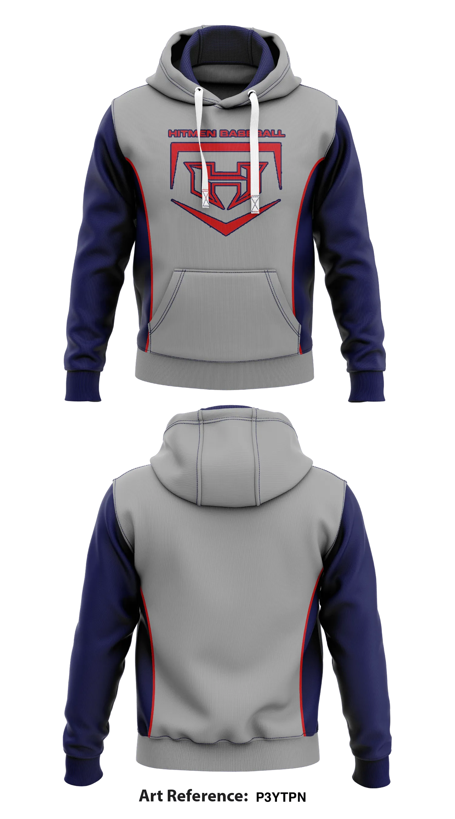 Hitmen1  Core Men's Hooded Performance Sweatshirt - p3YtPn