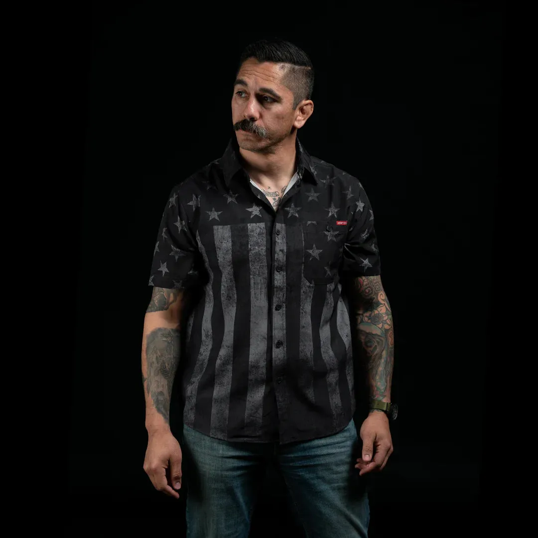 Howitzer Liberty or Death Short Sleeve Woven Button Up