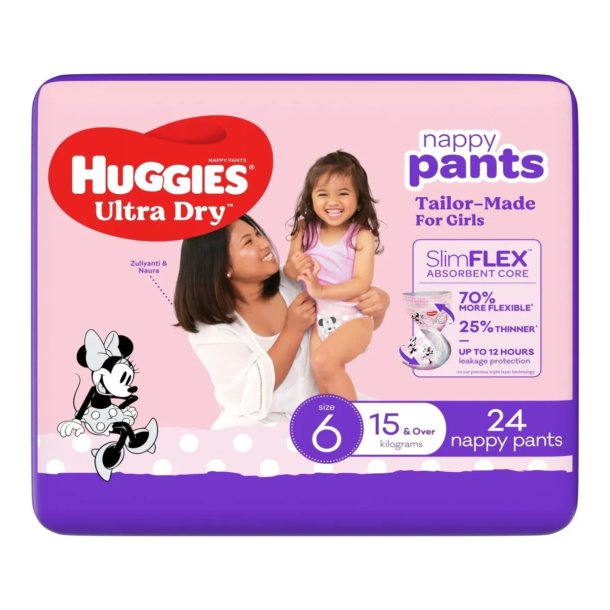Huggies Nappies Pants Junior Girl 24 Pack