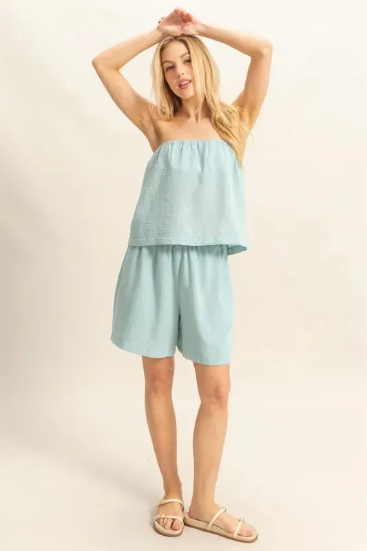HYFVE Tube Top and Flowy Shorts Set