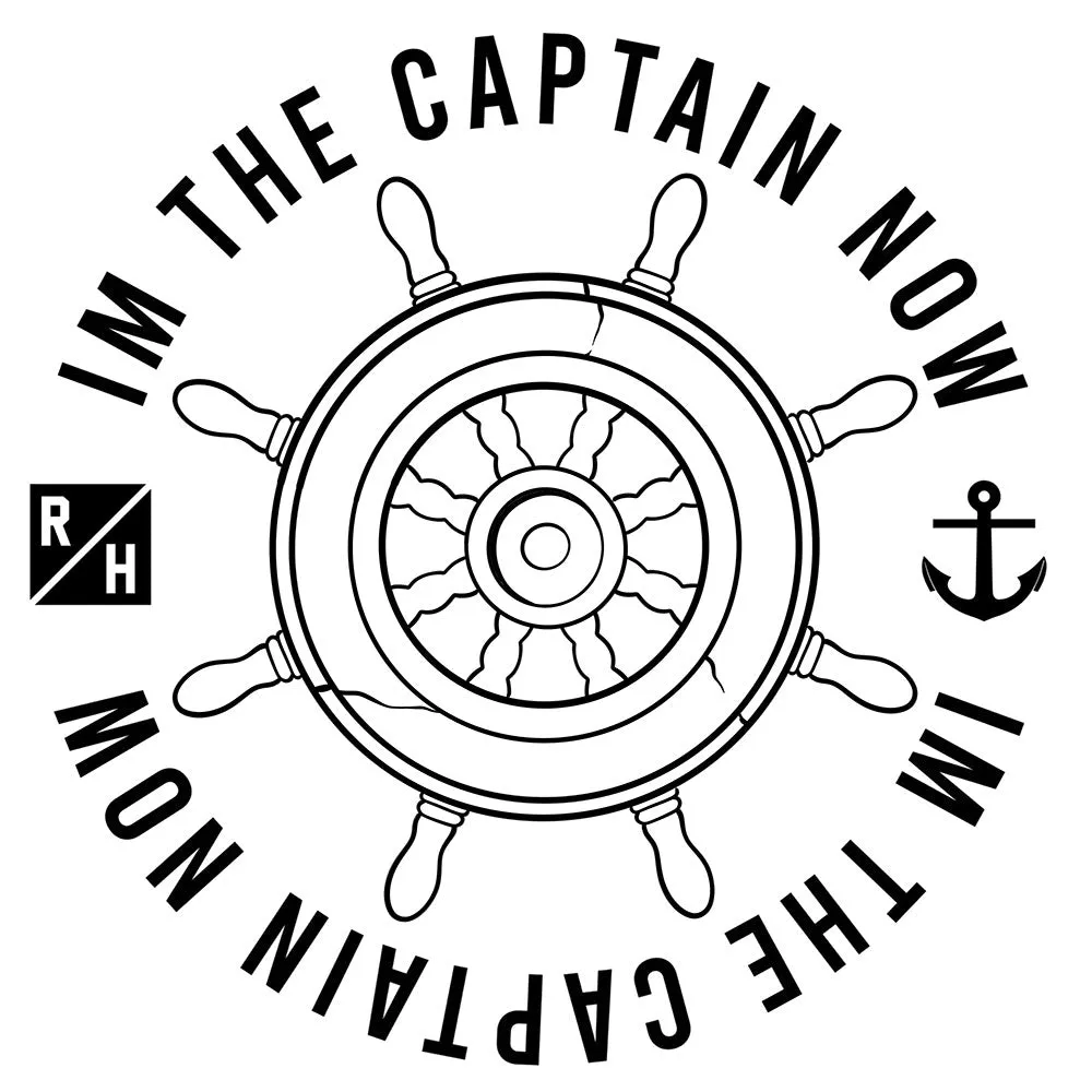 I’m The Captain Now T - Youth Light Blue