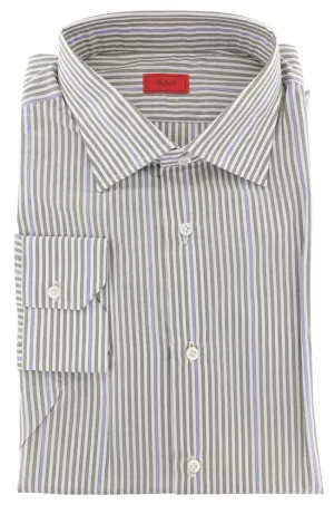 Isaia Light Brown Shirt - Slim
