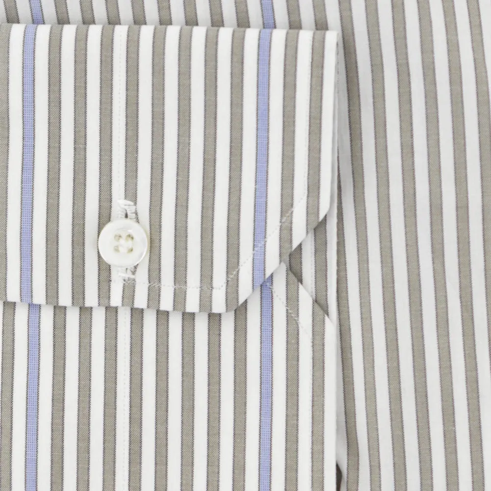 Isaia Light Brown Shirt - Slim