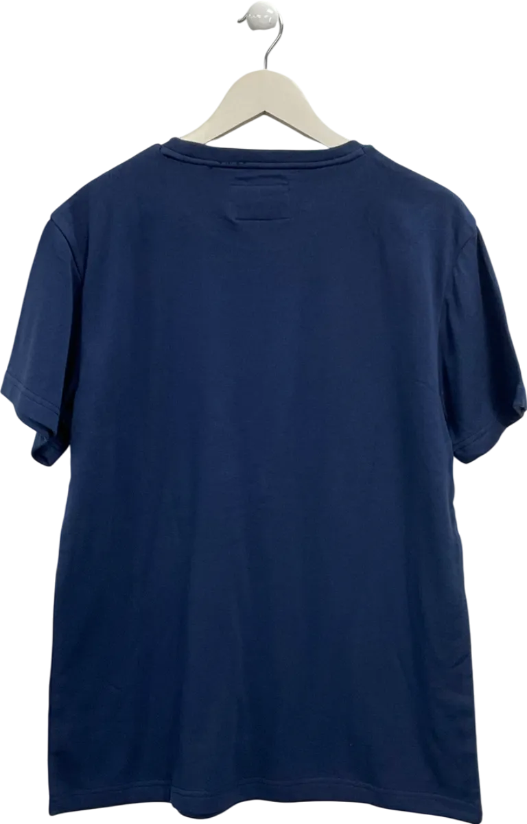 James Cromwell Blue Classic T Shirt UK L