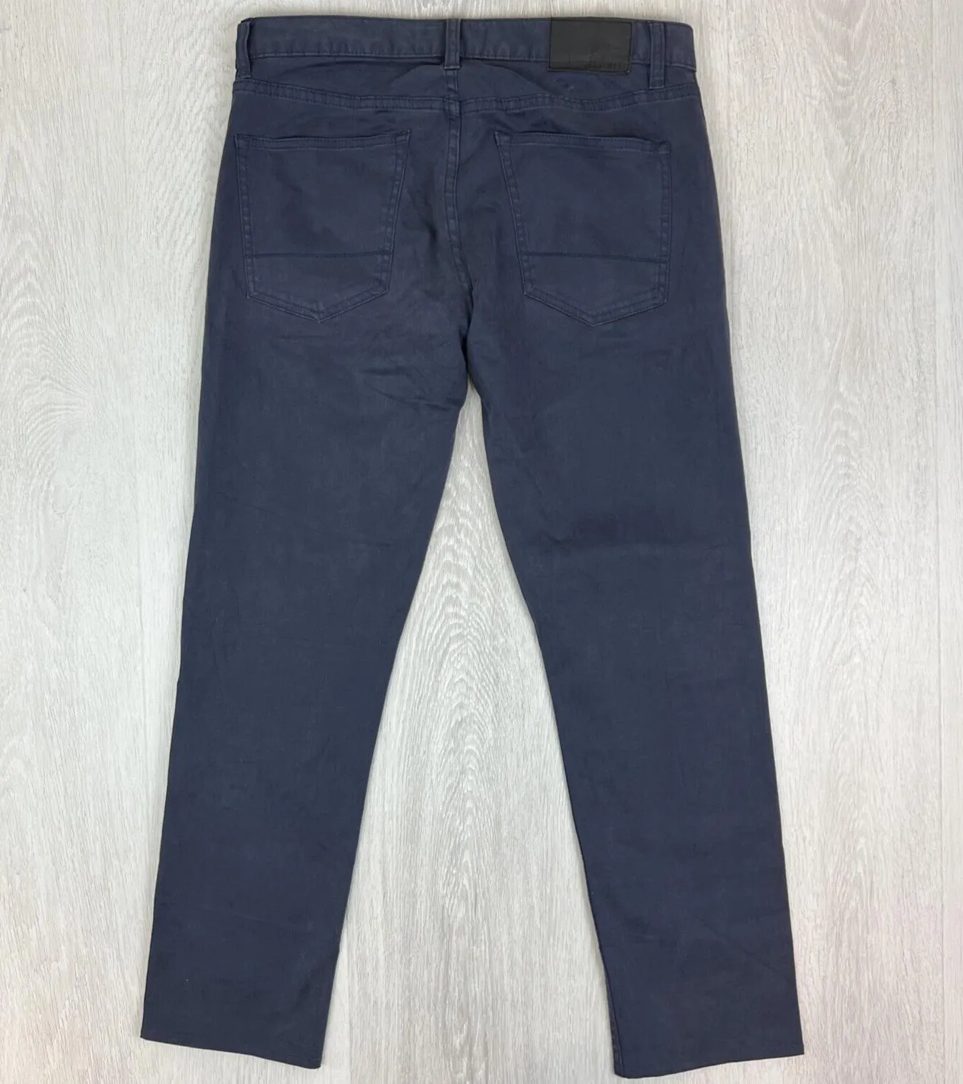 Jeanswest Mens Navy Blue Chinos Pants Slim Straight Size 33