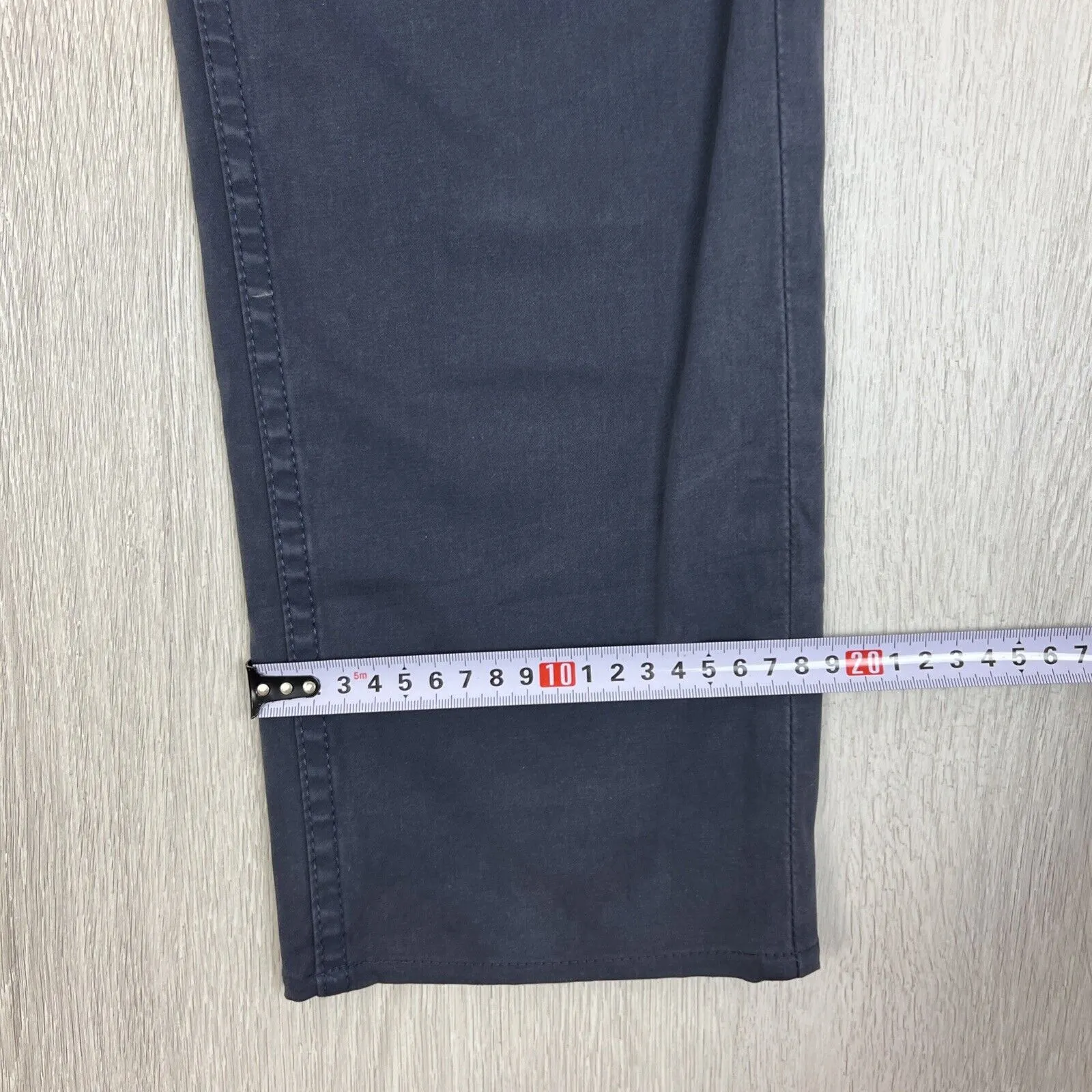 Jeanswest Mens Navy Blue Chinos Pants Slim Straight Size 33