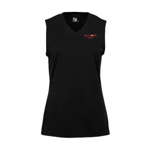 Jelly Donut Pickleball Ladies Performance Sleeveless Tank ** Word logo **