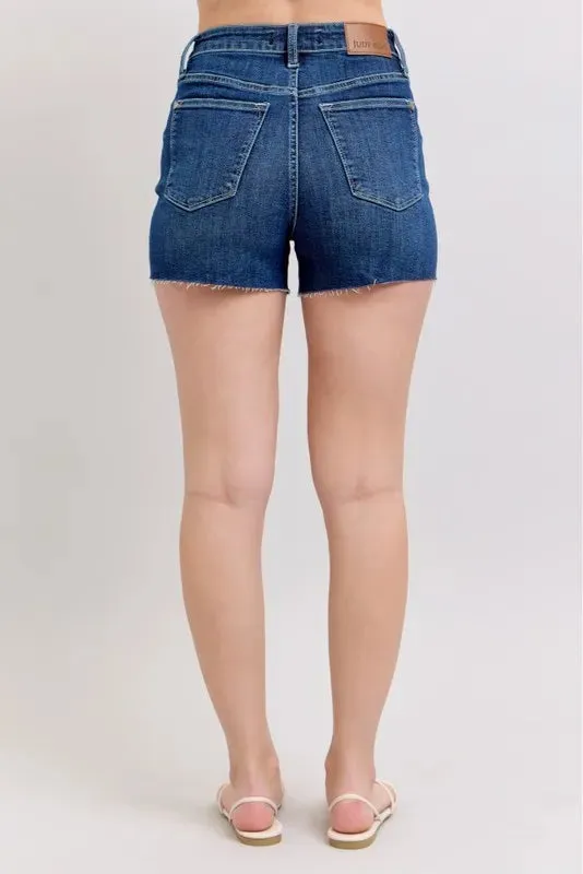 Judy Blue Criss Cross High Waist Band Shorts