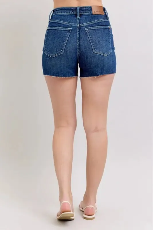 Judy Blue Criss Cross High Waist Band Shorts