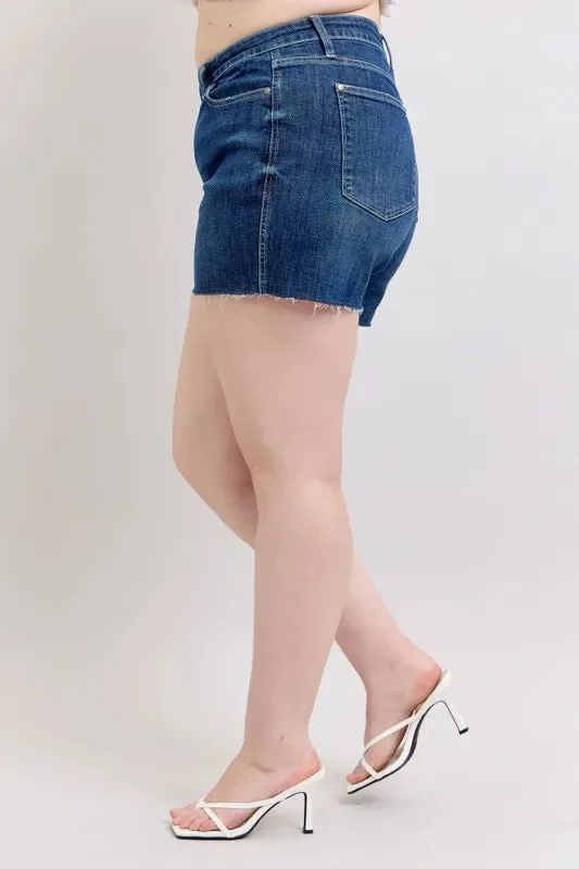 Judy Blue Criss Cross High Waist Band Shorts