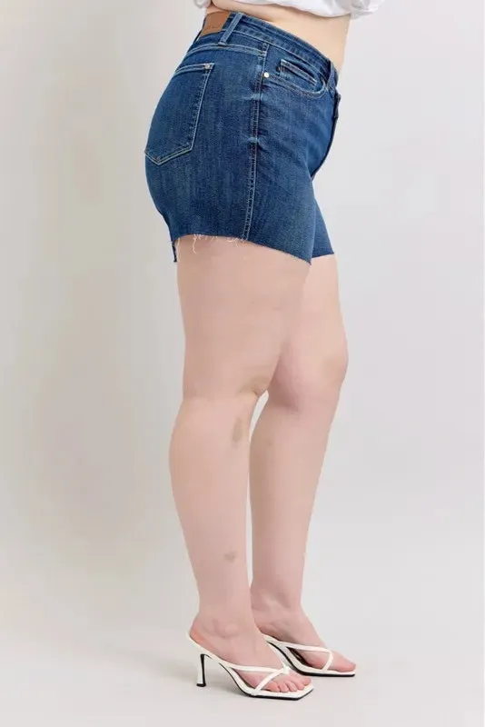 Judy Blue Criss Cross High Waist Band Shorts