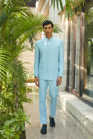 Julian- Sky blue Bandhgala set