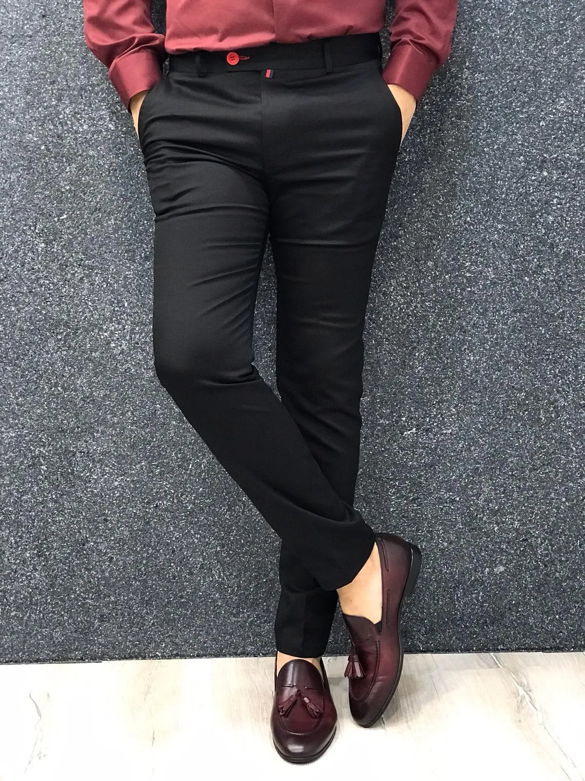 Kingston Black Slim Pants - Elegant Versatility for Every Occasion