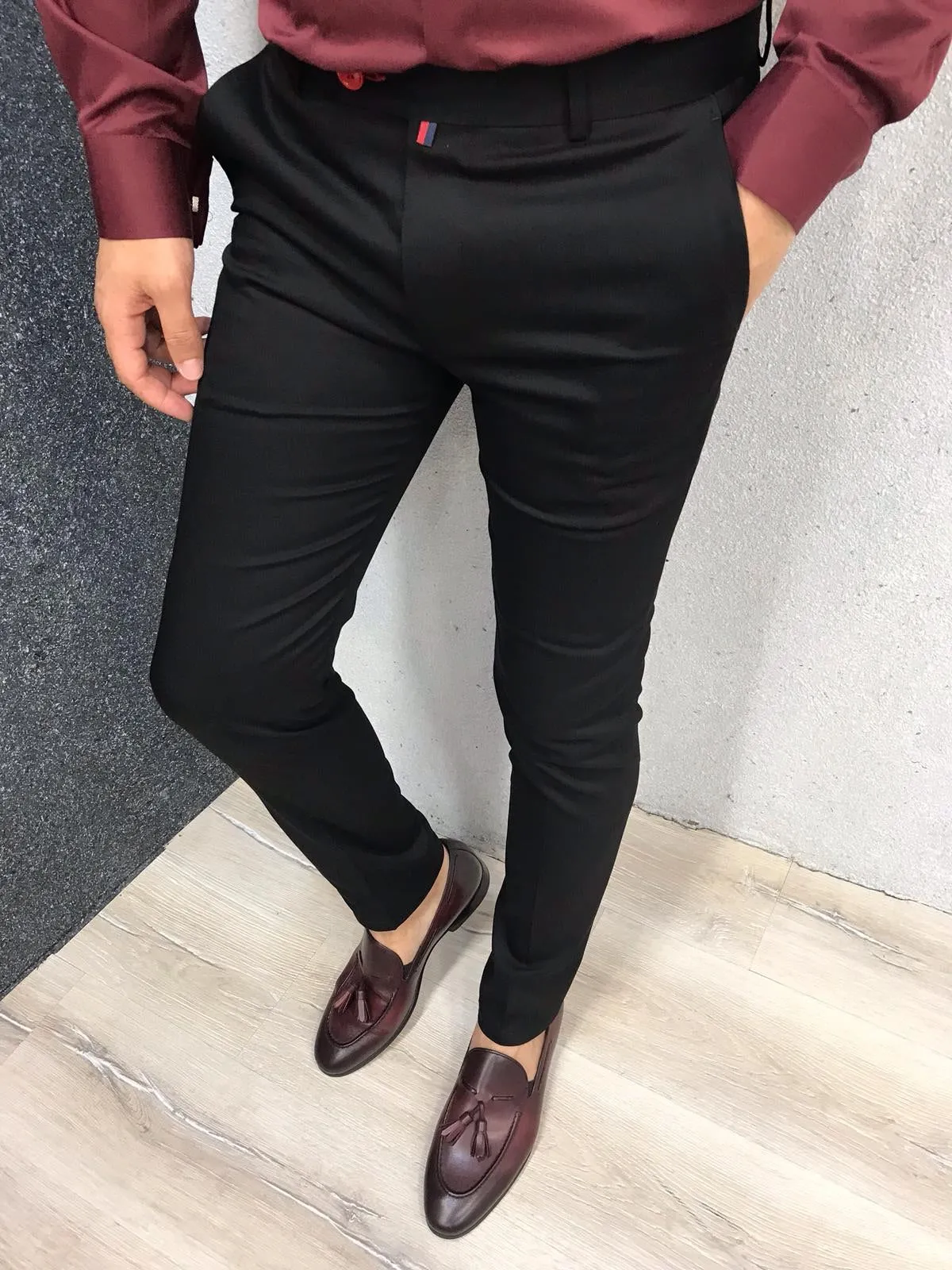 Kingston Black Slim Pants - Elegant Versatility for Every Occasion