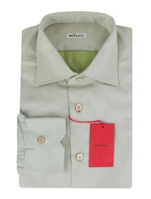 Kiton Light Green Shirt - Slim