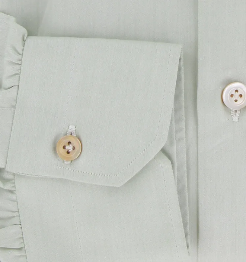 Kiton Light Green Shirt - Slim