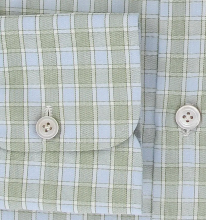 Kiton Light Green Shirt - Slim