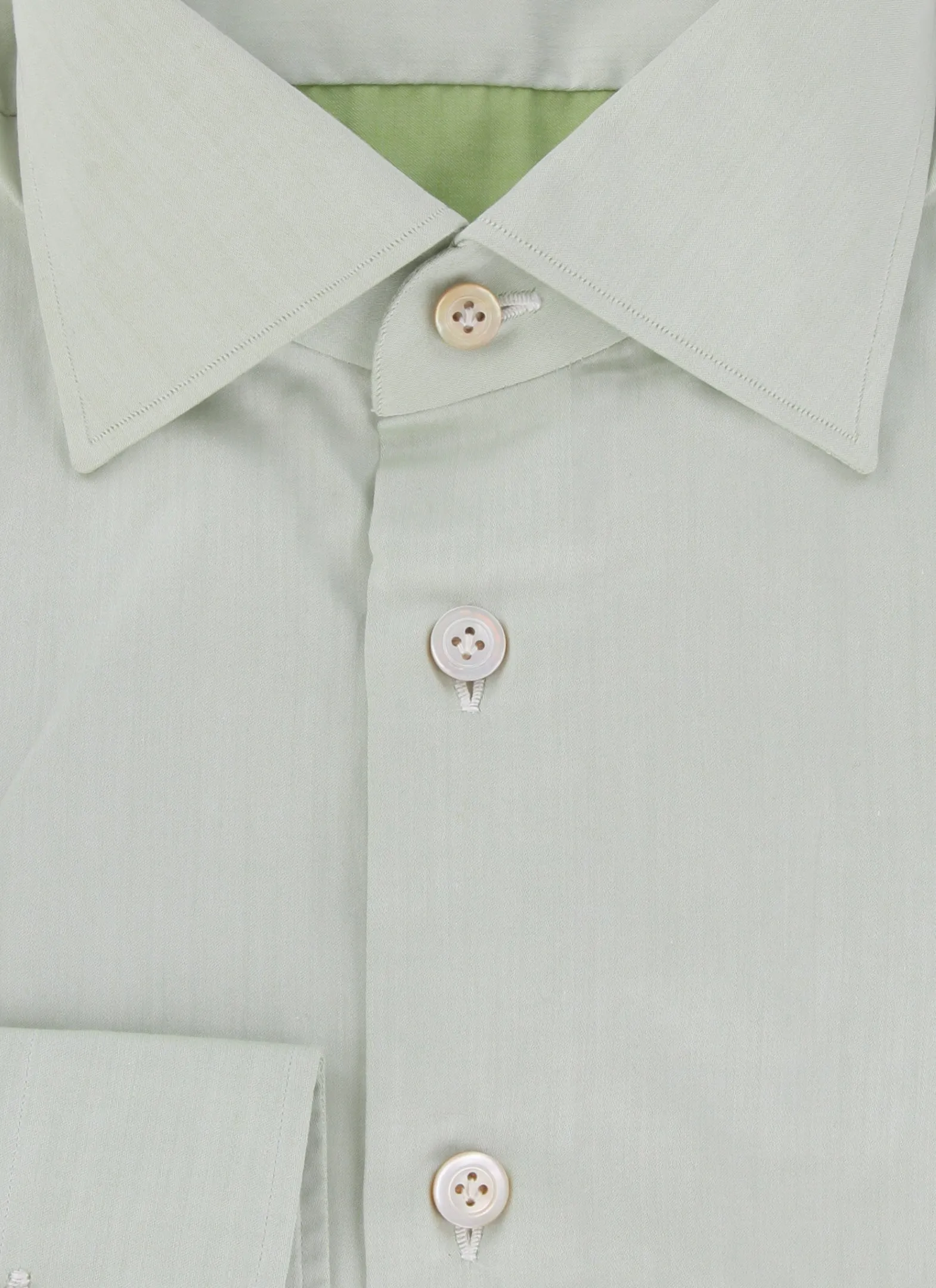 Kiton Light Green Shirt - Slim