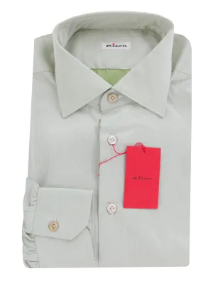 Kiton Light Green Shirt - Slim