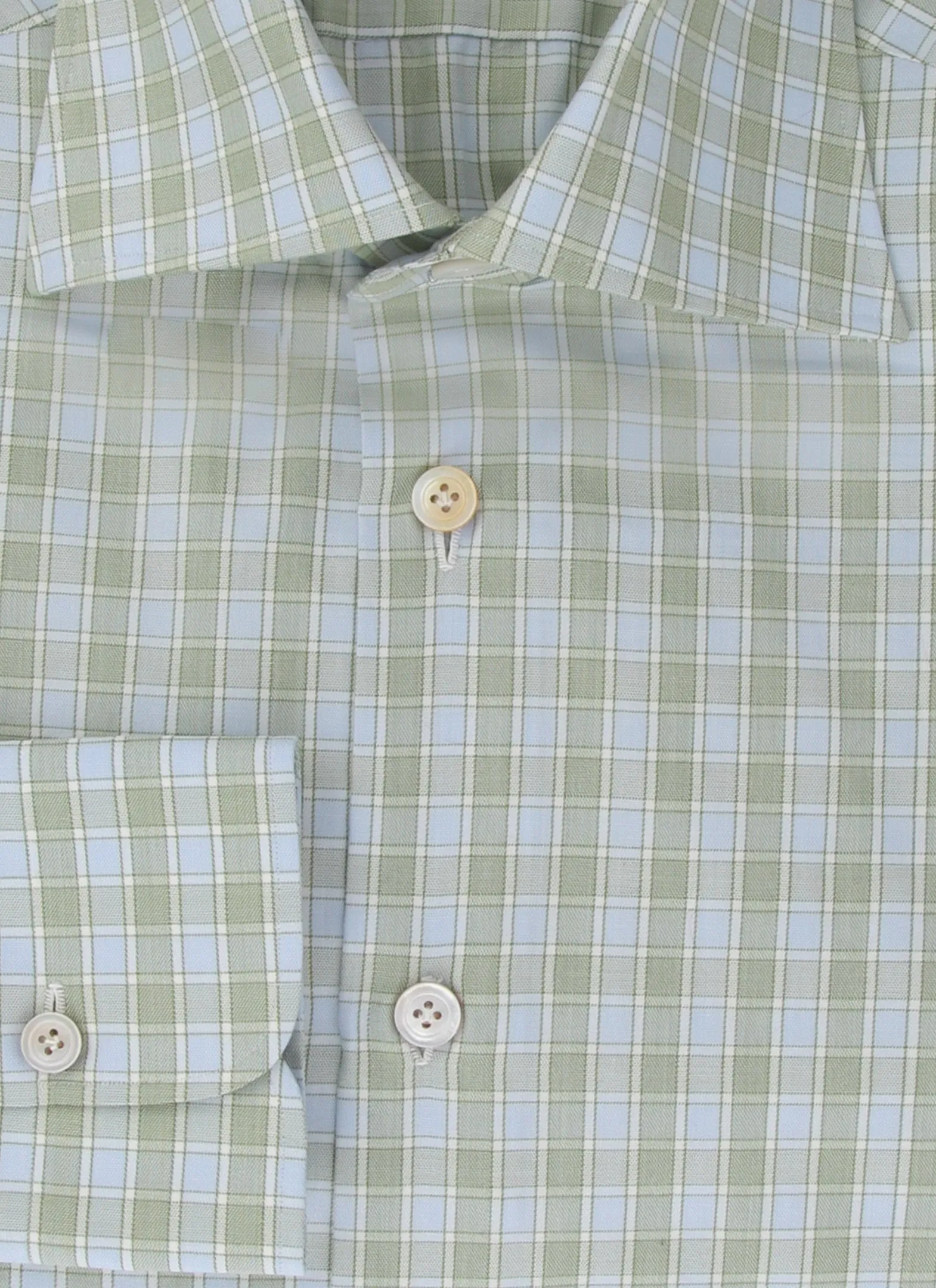 Kiton Light Green Shirt - Slim