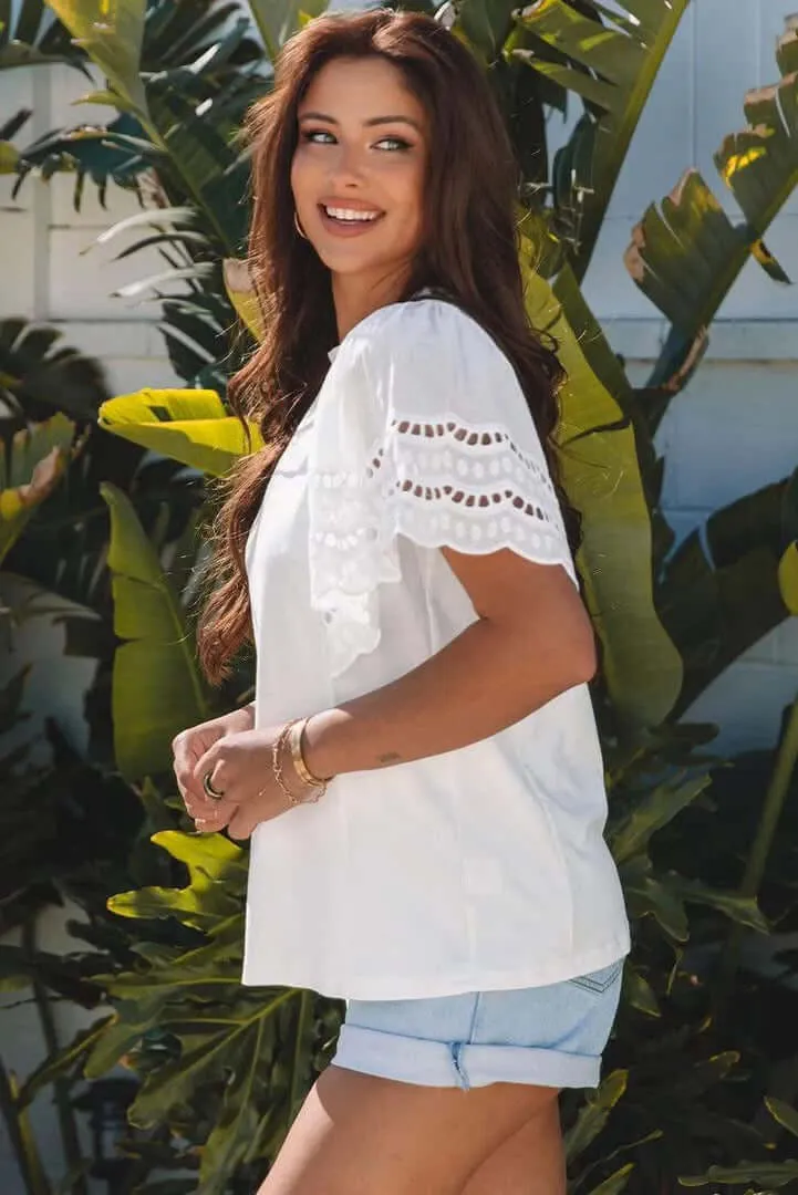LACE AND LIGHT TOP