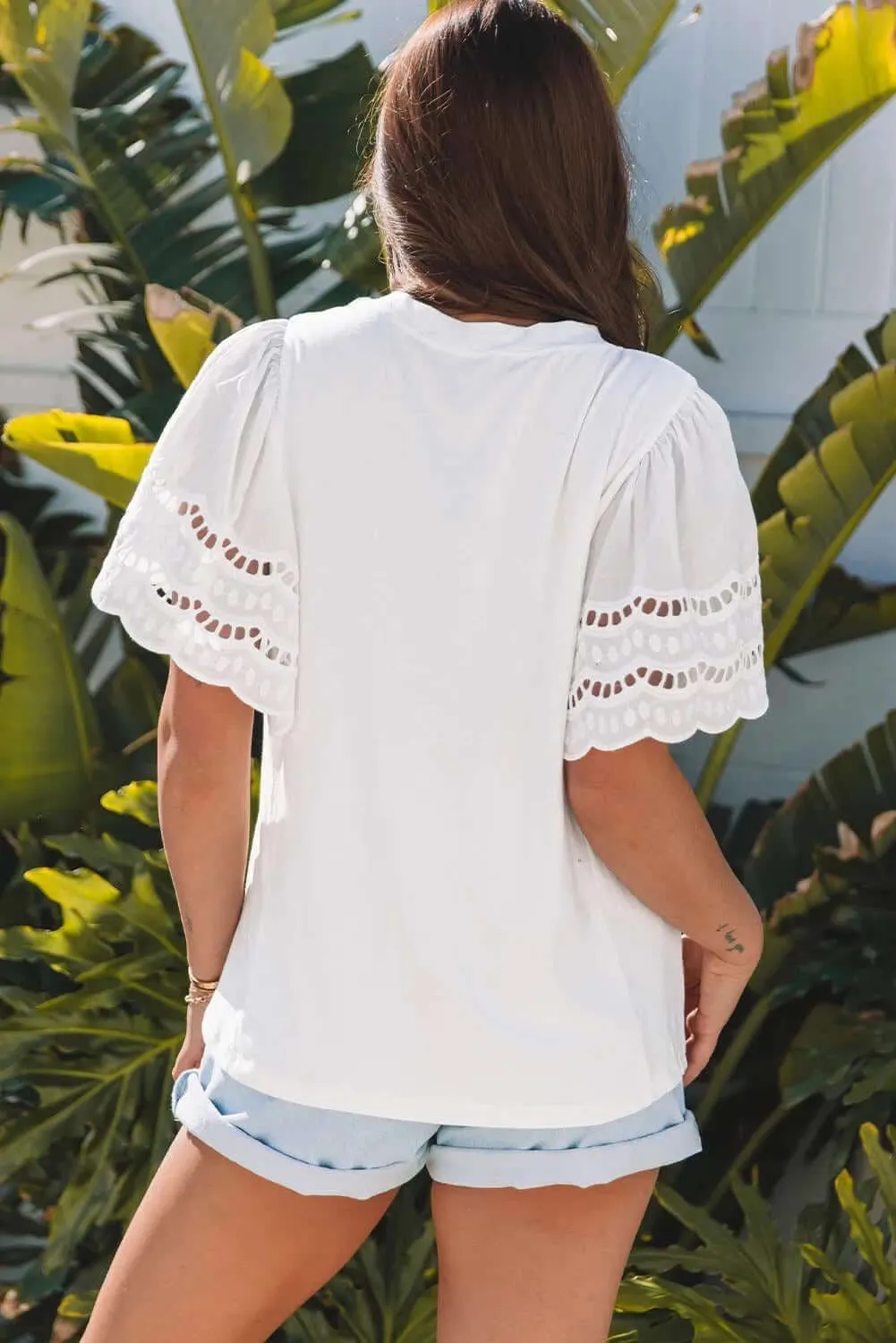 LACE AND LIGHT TOP