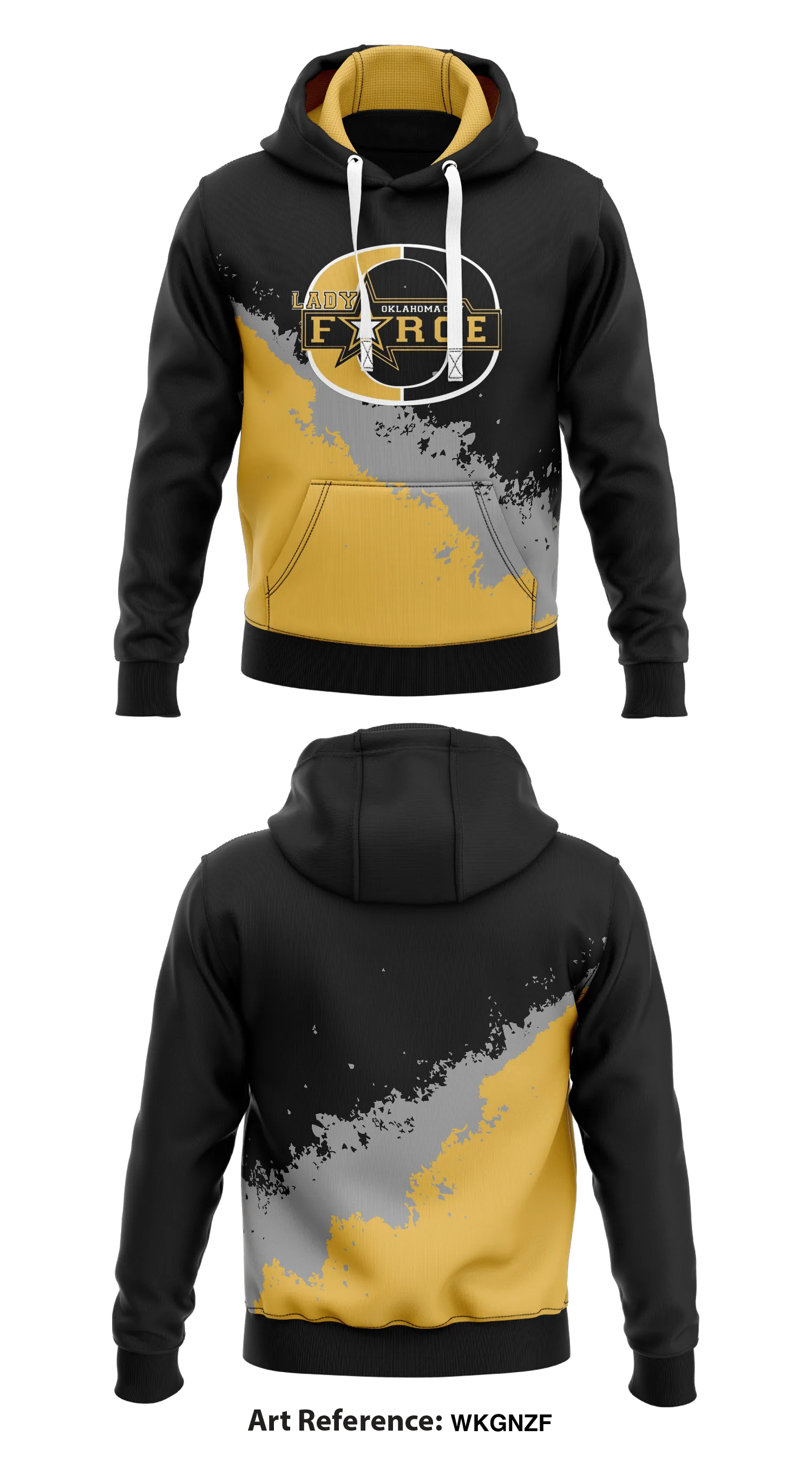 Lady Force female tackle football  Core Men's Hooded Performance Sweatshirt - wKGnzf