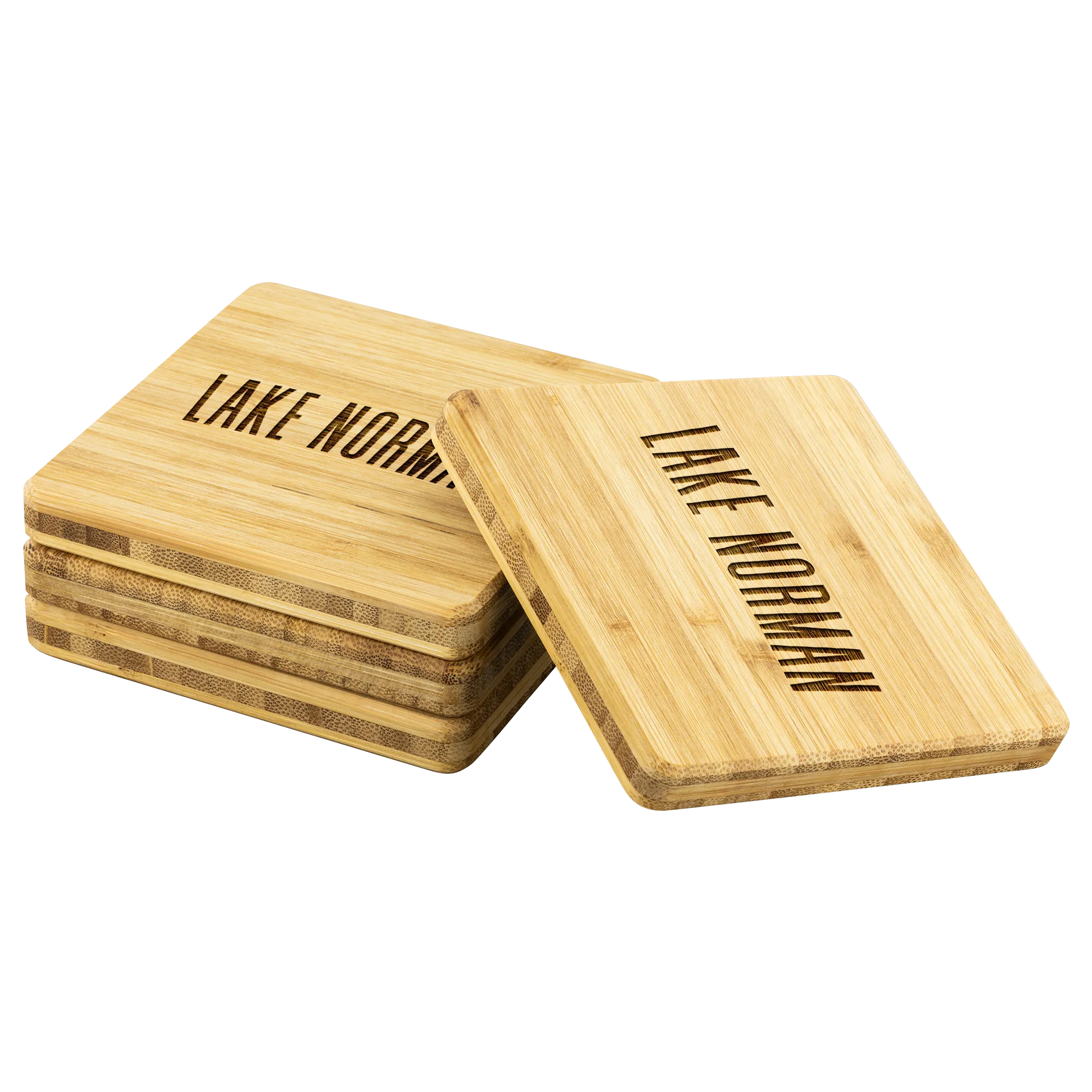 Lake Norman Bamboo Coasters
