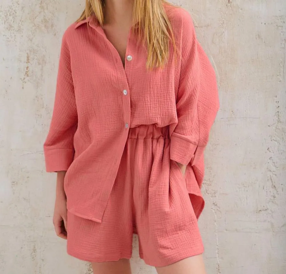 Lauren - Effortless Button-Up Lounge Set