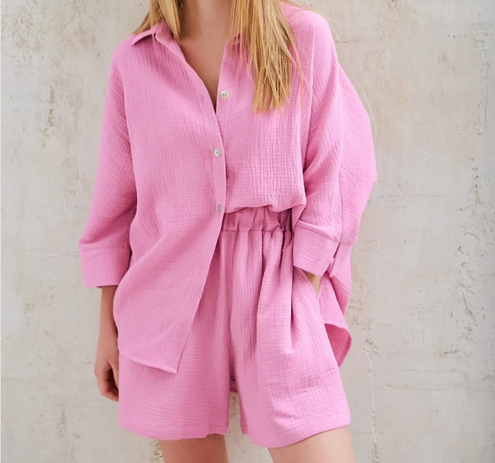 Lauren - Effortless Button-Up Lounge Set