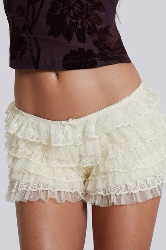 Layered Ruffle Shorts