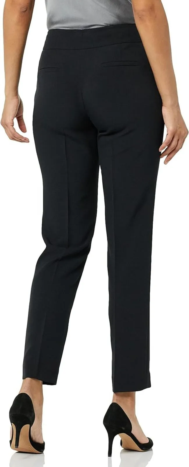 Le Suit Women's Glen Slim Suit Pants 50042011 Black 4