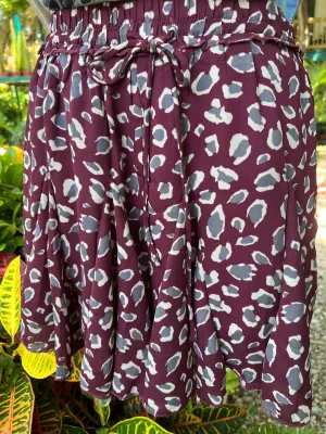 Leopard Skort