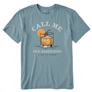 Life Is Good Men's Tee, Smoky Blue (Size M)