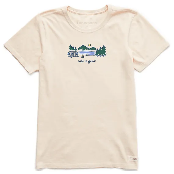 Life Is Good Women's Tee, Putty White (Size XL)