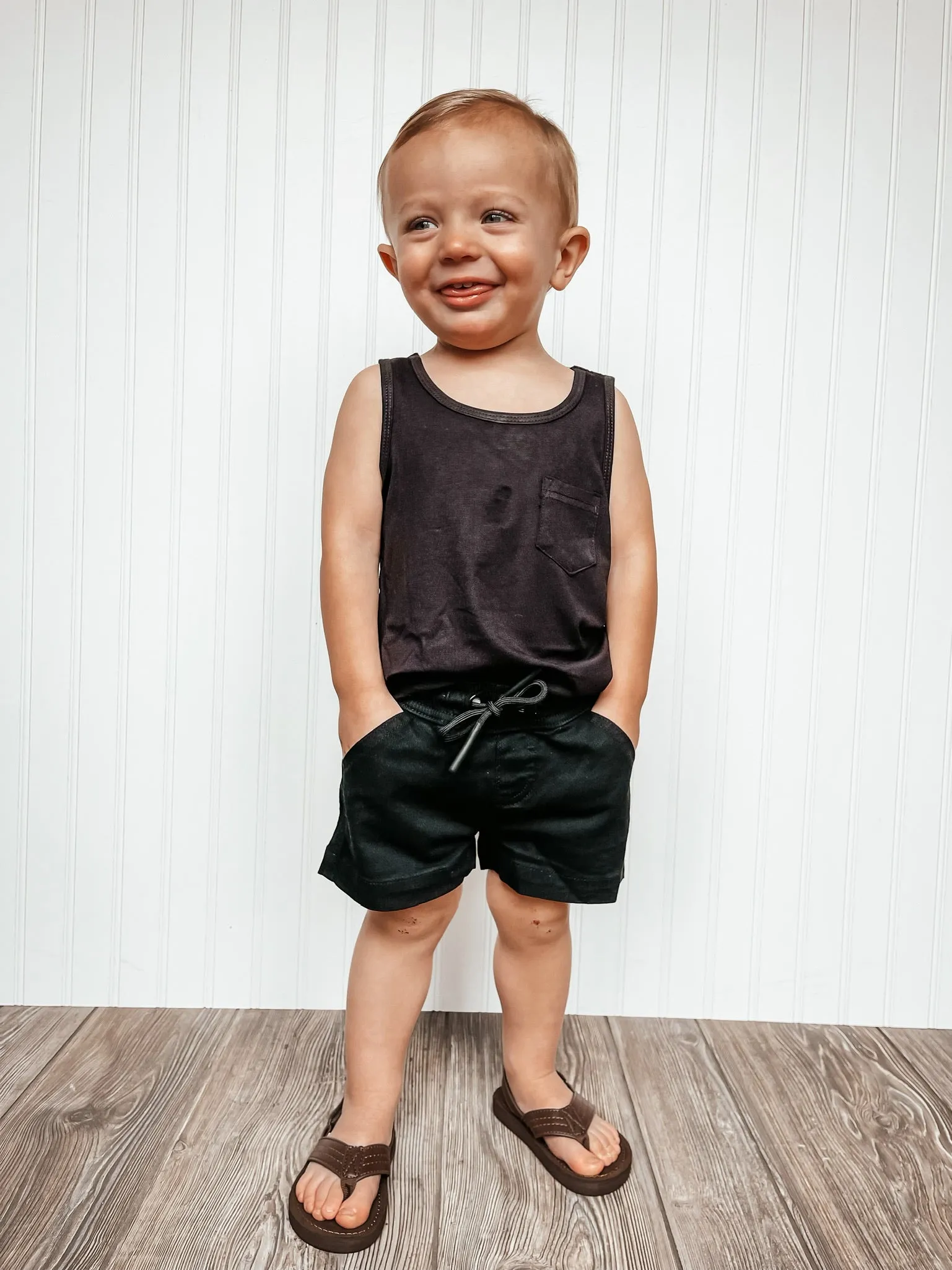 Little Bipsy Bamboo Tank - Black