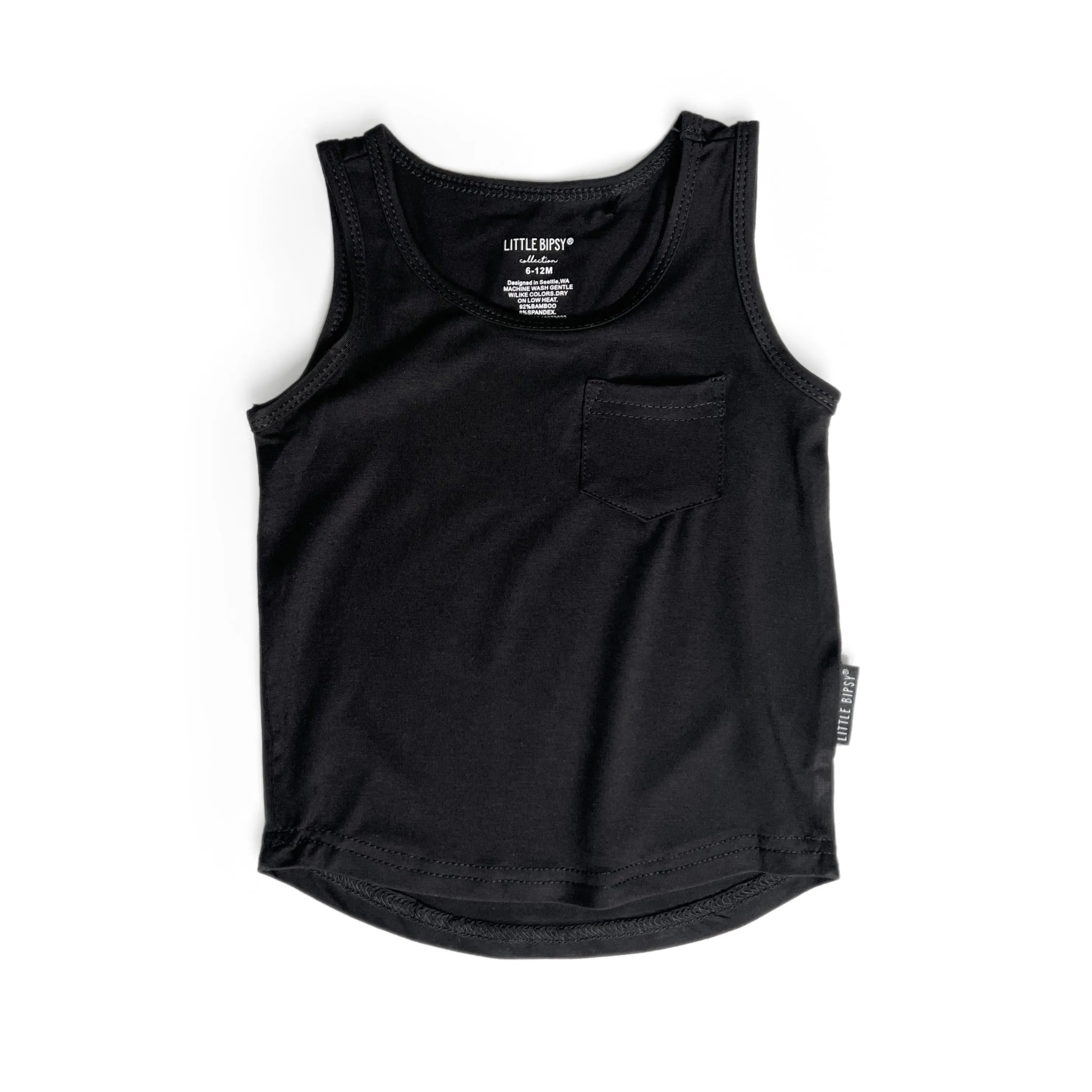 Little Bipsy Bamboo Tank - Black
