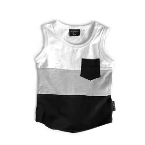 Little Bipsy Block Pocket Tank - Black