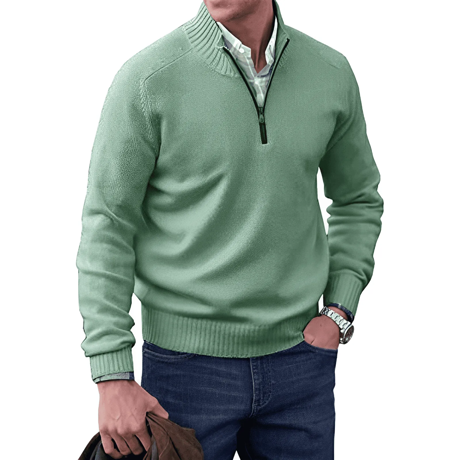 Logan Half-Zip Pullover Sweater