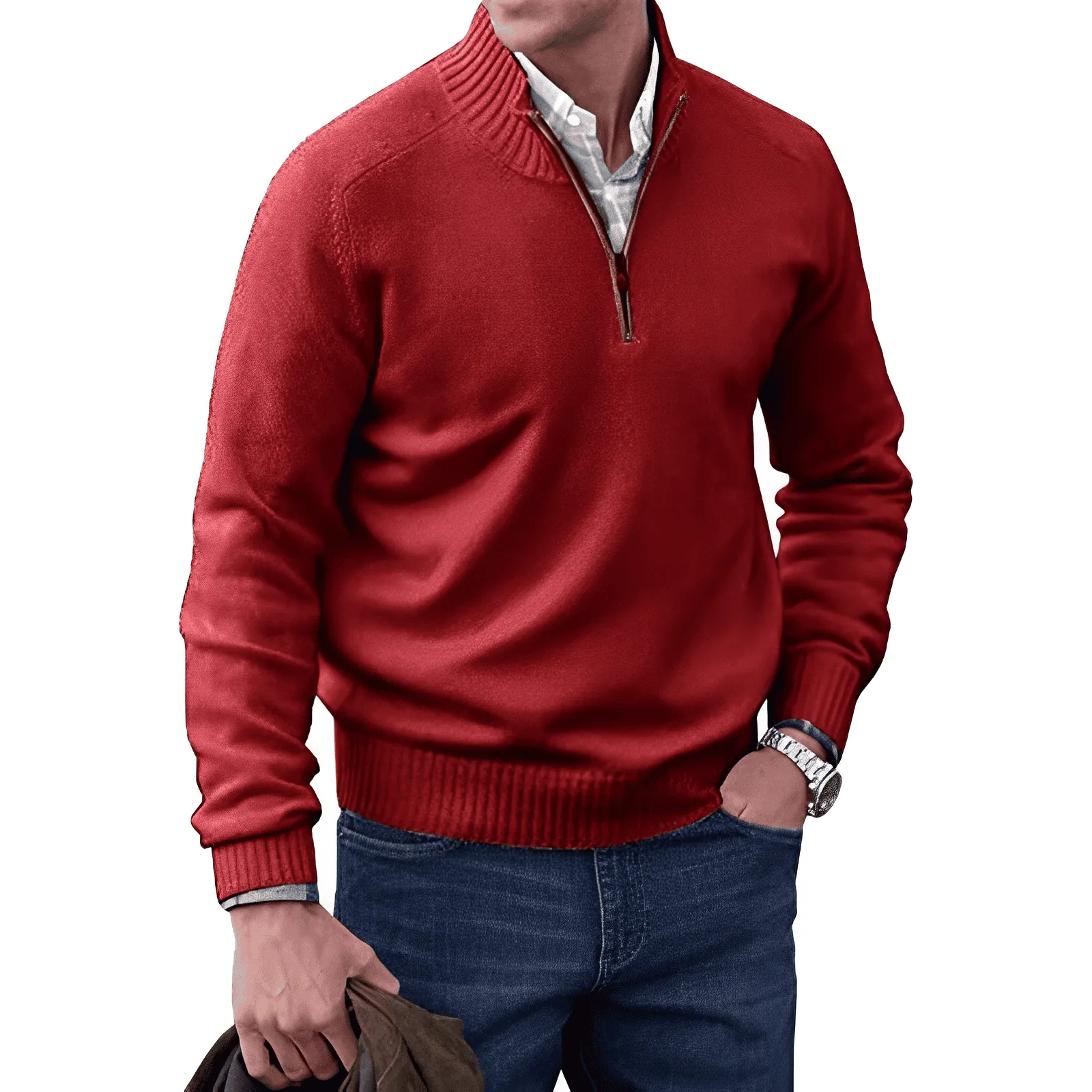Logan Half-Zip Pullover Sweater
